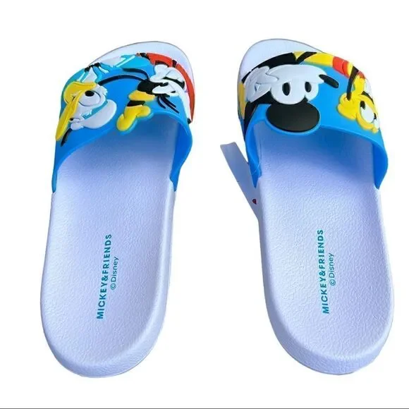 Disney Mickey and Friends white/Blue Sandal shoe - Picture 7 of 13